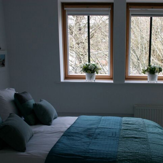 Bedroom at The Moorings, a luxury holiday cottage for rent in Lostwithiel Cornwall