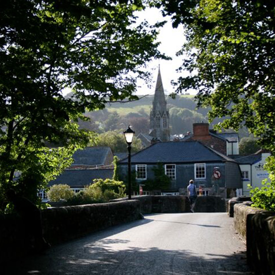 Town surroundings for The Moorings, a luxury holiday cottage for rent in Lostwithiel Cornwall